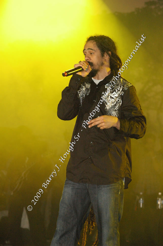 Damian 'Jr. Gong' Marley & NAS @ Reggae Sumfest 2009 - International Night 2 - Reggae Sumfest 2009,Catherine Hall, Montego Bay, St. James, Jamaica W.I. - Saturaday, July 25, 2009 - Reggae Sumfest 2009, July 19 - 25, 2009 - Photographs by Net2Market.com - Barry J. Hough Sr. Photojournalist/Photograper - Photographs taken with a Nikon D70, D100, or D300 - Negril Travel Guide, Negril Jamaica WI - http://www.negriltravelguide.com - info@negriltravelguide.com...!