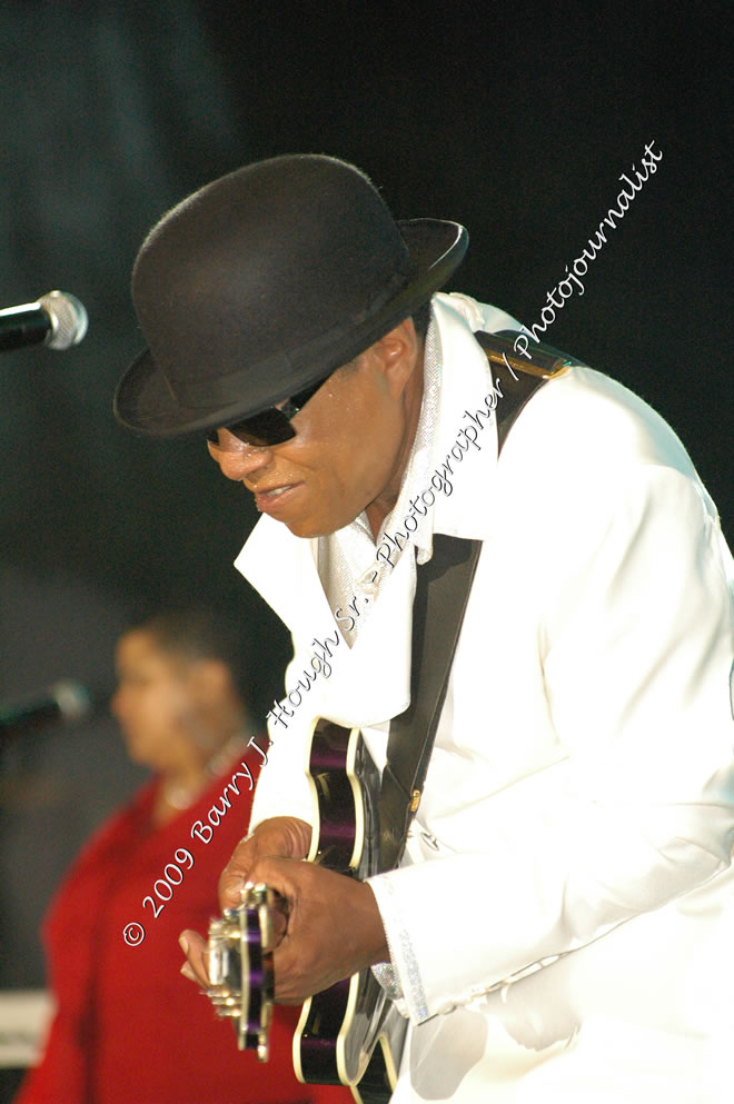 Tito Jackson @ Reggae Sumfest 2009 - International Night 2 - Tito Jackson, brother of the late King of Pop Michael Jackson performed live at Reggae Sumfest 2009. Reggae Sumfest 2009,Catherine Hall, Montego Bay, St. James, Jamaica W.I. - Saturaday, July 25, 2009 - Reggae Sumfest 2009, July 19 - 25, 2009 - Photographs by Net2Market.com - Barry J. Hough Sr. Photojournalist/Photograper - Photographs taken with a Nikon D70, D100, or D300 - Negril Travel Guide, Negril Jamaica WI - http://www.negriltravelguide.com - info@negriltravelguide.com...!