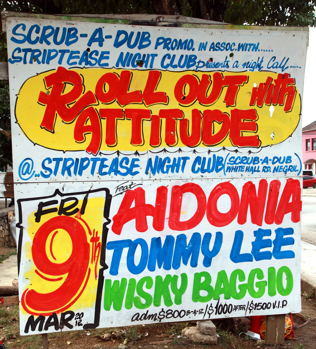 Roll Out With Attitude @ Striptease Night Club at Scrub-A-Dub, Friday, March 9, 2012 - Negril Travel Guide.com