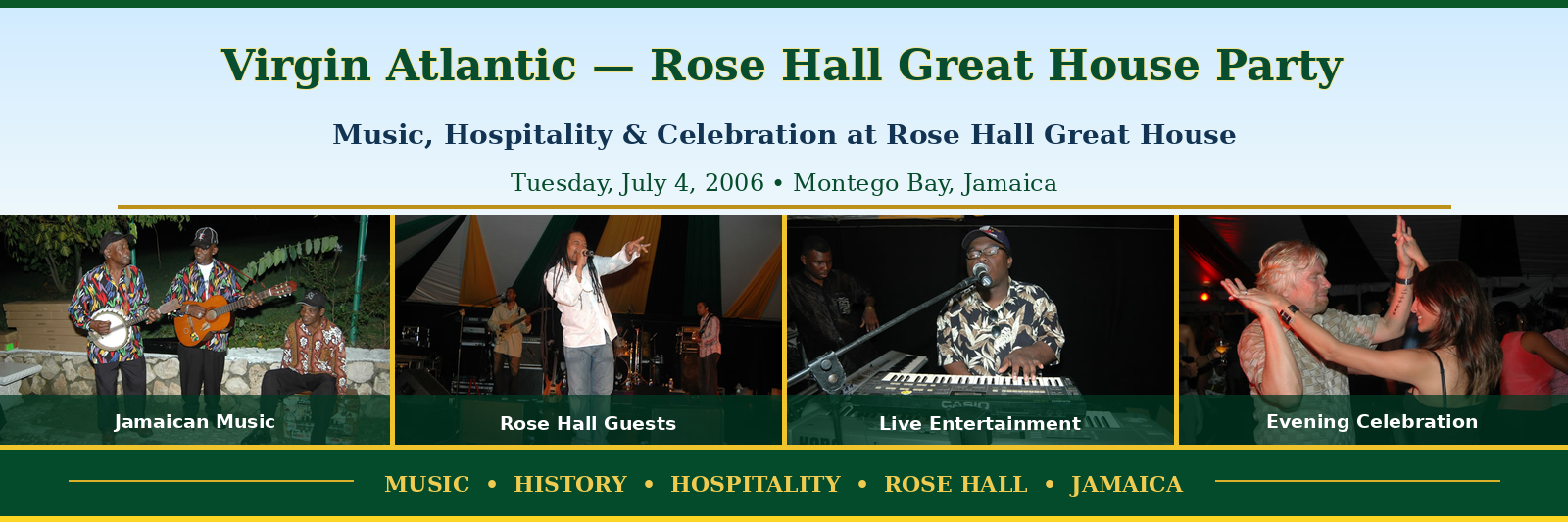 Rose Hall Great House Party — Photo Gallery 1 header