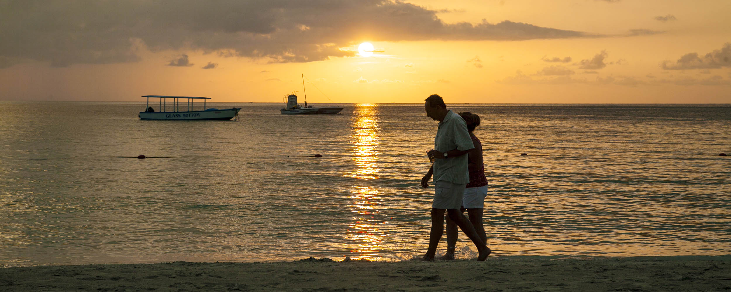 Sunset Walk Along Negril Beach, Negril Jamaica